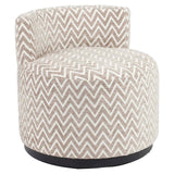 Richmond Interiors Franny Sand Chevron Lounge Chair