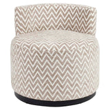 Richmond Interiors Franny Sand Chevron Lounge Chair