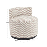 Richmond Interiors Franny Sand Chevron Lounge Chair