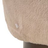 Richmond Interiors Colmar Khaki Fluffy Swivel Lounge Chair
