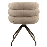 Richmond Interiors Kayla Mocca Boldweave Swivel Dining Chair