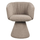 Richmond Interiors Madeline Mocca Chunky Swivel Dining Chair