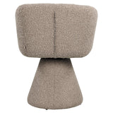 Richmond Interiors Madeline Mocca Chunky Swivel Dining Chair