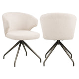 Richmond Interiors Milly Biscotti Swivel Dining Chair