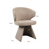 Richmond Interiors Zenith Dining Chair Mocca Boldweave