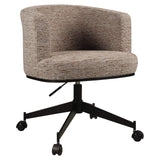 Richmond Interiors Rochenne Mocca Linear Swivel On Wheels Dining Chair