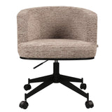 Richmond Interiors Rochenne Mocca Linear Swivel On Wheels Dining Chair