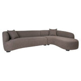 Richmond Interiors Pandora Brown Chunky Lounge Left Hand Sofa