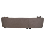 Richmond Interiors Pandora Brown Chunky Lounge Left Hand Sofa