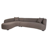 Richmond Interiors Pandora Brown Chunky Lounge Left Hand Sofa