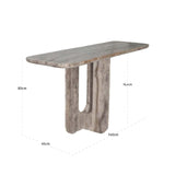 Richmond Interiors Westin Grey Travertine Console Table