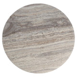 Richmond Interiors Westin Grey Travertine 135cm Round Dining Table