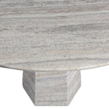 Richmond Interiors Westin Grey Travertine 135cm Round Dining Table