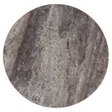 Richmond Interiors Westin Grey Travertine End Lamp Table