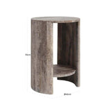 Richmond Interiors Westin Grey Travertine End Lamp Table