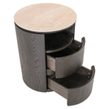 Richmond Interiors Nightstand Nando brown 2-drawers