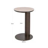 Richmond Interiors Sofa side table Ritz brown