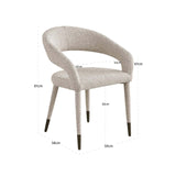 Richmond Interiors Gia Natural Chunky Dining Chair