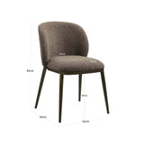 Richmond Interiors Gandy Brown Chunky Dining Chair
