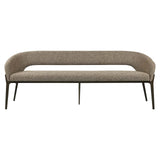 Richmond Interiors Kenzi Brown Tweed Dining Bench