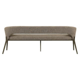 Richmond Interiors Kenzi Brown Tweed Dining Bench