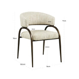 Richmond Interiors Charda Beige Angora Dining Chair