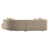 Richmond Interiors Sofa Romero sand tweed ottoman right fire retardant