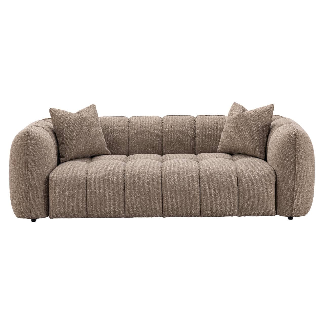 Richmond Interiors Hogan Mocca Chunky 3 Seater Sofa