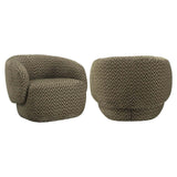 Richmond Interiors Milano Moss Chevron Lounge Chair