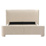 Richmond Interiors Divana Beige Chevron 160x200cm Bed Frame