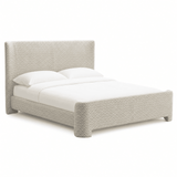 Richmond Interiors Divana Beige Chevron 160x200cm Bed Frame