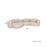 Richmond Interiors Angusto Natural Softweave Lounge Left Hand Sofa