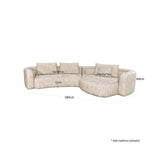 Richmond Interiors Angusto Natural Softweave Lounge Right Hand Sofa
