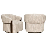 Richmond Interiors Lounge chair Marina natural softweave swivel fire retardant