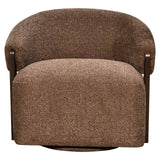 Richmond Interiors Lounge chair Marina brown blockweave swivel fire retardant