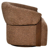 Richmond Interiors Lounge chair Marina brown blockweave swivel fire retardant
