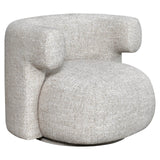 Richmond Interiors Talley Cream Tweed Swivel Lounge Chair