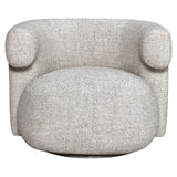 Richmond Interiors Talley Cream Tweed Swivel Lounge Chair