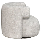 Richmond Interiors Talley Cream Tweed Swivel Lounge Chair
