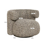 Richmond Interiors Talley Cobblestone Swivel Lounge Chair