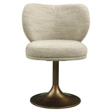 Richmond Interiors Amely Natural Softweave Swivel Dining Chair