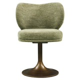 Richmond Interiors Amely Pistache Softweave Swivel Dining Chair