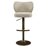 Richmond Interiors Amely Natural Softweave Swivel Bar Stool