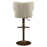 Richmond Interiors Amely Natural Softweave Swivel Bar Stool