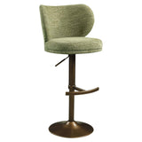 Richmond Interiors Amely Pistache Softweave Swivel Bar Stool