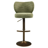 Richmond Interiors Amely Pistache Softweave Swivel Bar Stool