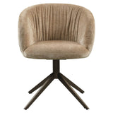 Richmond Interiors Cassi Sand Soft Swivel Dining Chair