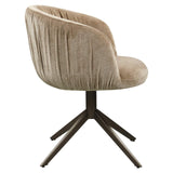 Richmond Interiors Cassi Sand Soft Swivel Dining Chair