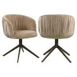 Richmond Interiors Cassi Sand Soft Swivel Dining Chair