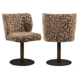 Richmond Interiors Fiona Brown Labyrinth Swivel Dining Chair